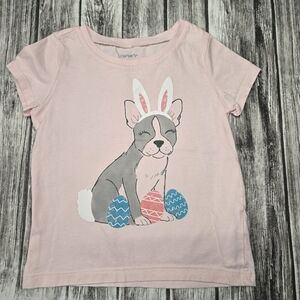 Carters 24M pink easter puppy shirt